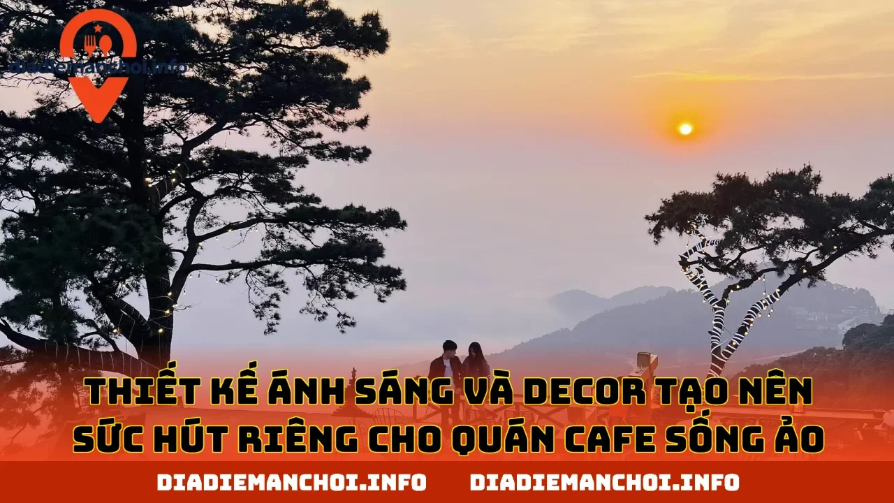 Thiết kế ánh sáng và decor tạo nên sức hút riêng cho quán cafe sống ảo